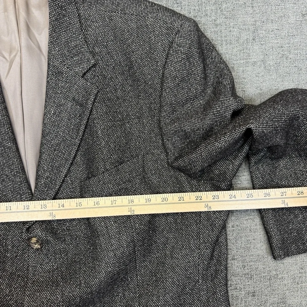 Hugo‎ Boss Sport Coat Men's 46R Gray Einstein Silk Wool Blazer USA
